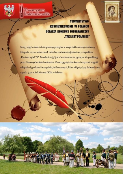 25 lat Towarzystwa Kościuszkowskiego - KONKURS